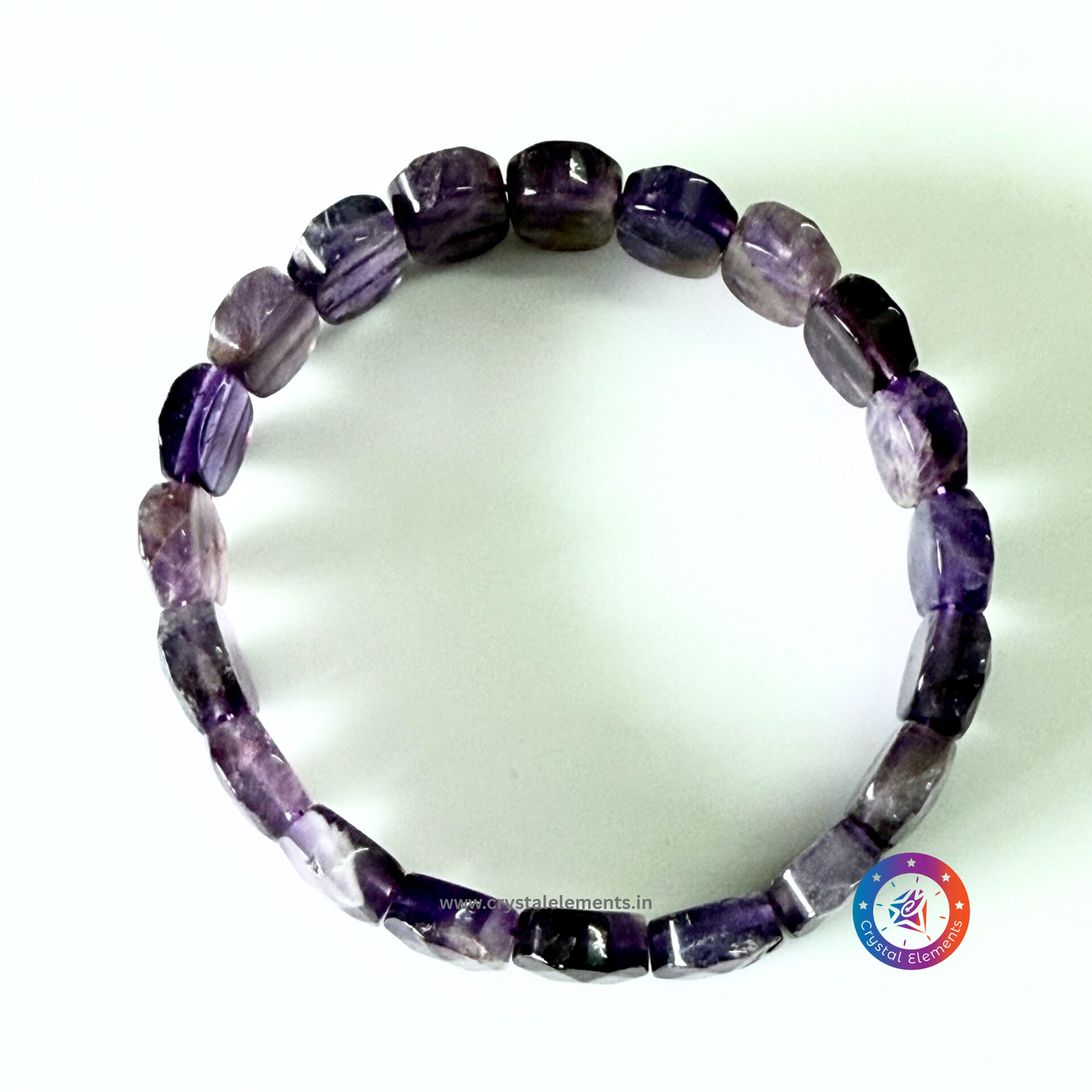 Amethyst Faceted Crystal Bracelet - Clarity & Calm