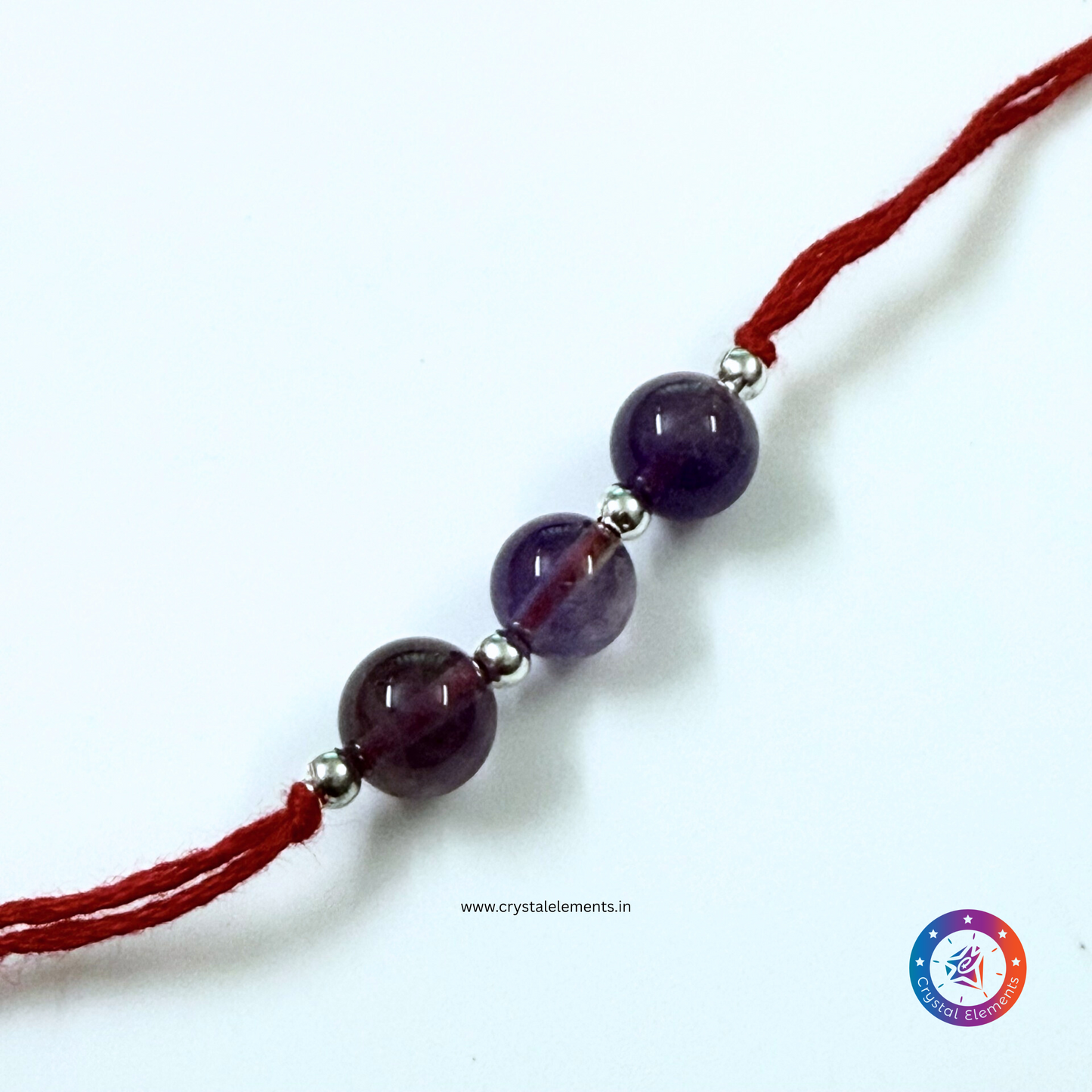 Divine Calm & Spiritual Protection Amethyst Rakhi