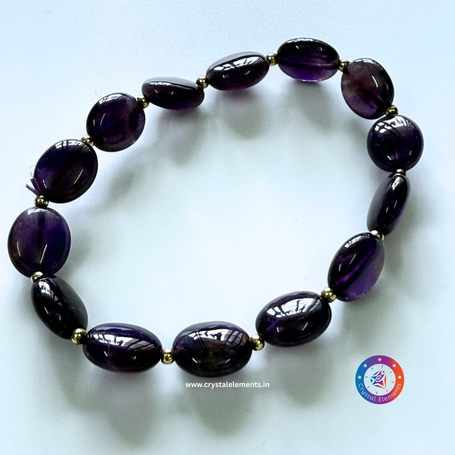 Calm Mind & Spiritual Light Amethyst Crystal Bracelet