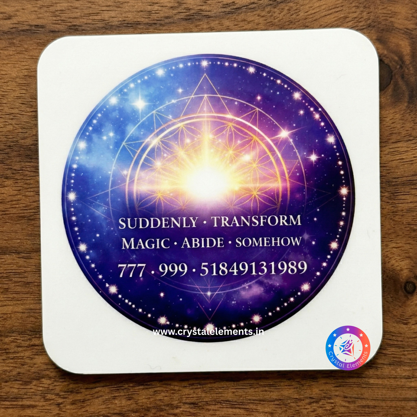 Celestial Code Sacred Geometry Manifestation Card