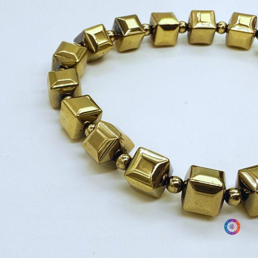Strength & Success Golden Hematite Bracelet