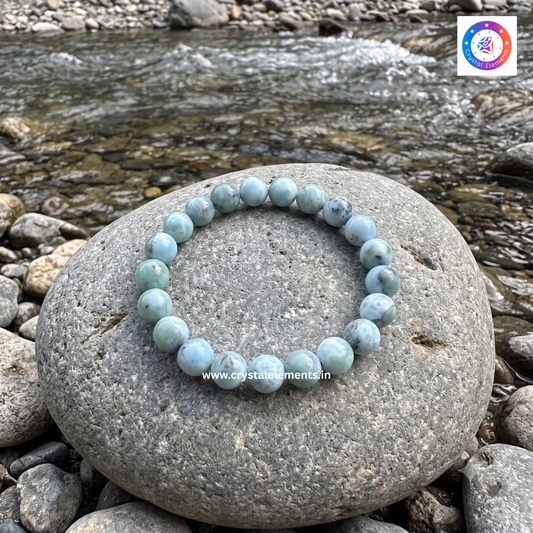 Larimar Bracelet - Calm & Communication Healing Bracelet