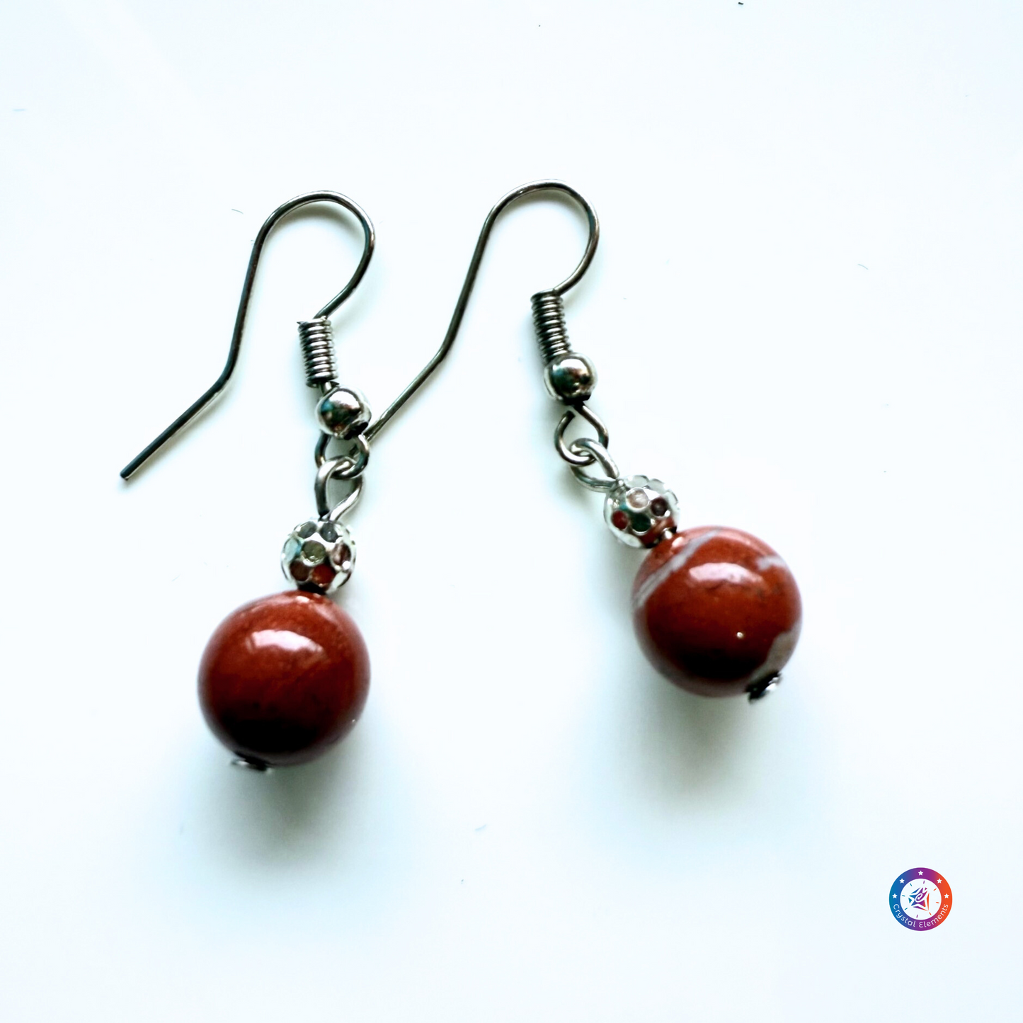 Strength & Stability Red Jasper Earrings