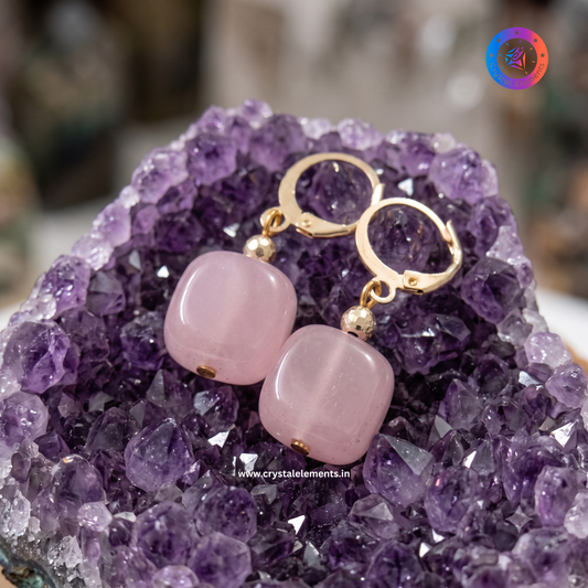 Rose Quartz Earrings - Love & Harmony Crystal Earrings