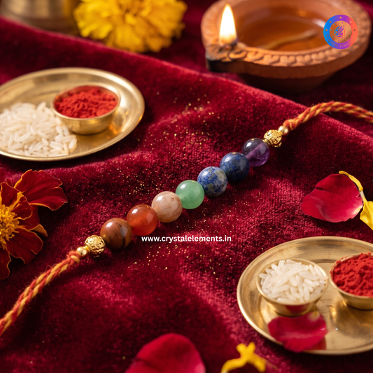 7 Chakra Om Rakhi - Balance & Blessings Crystal Rakhi