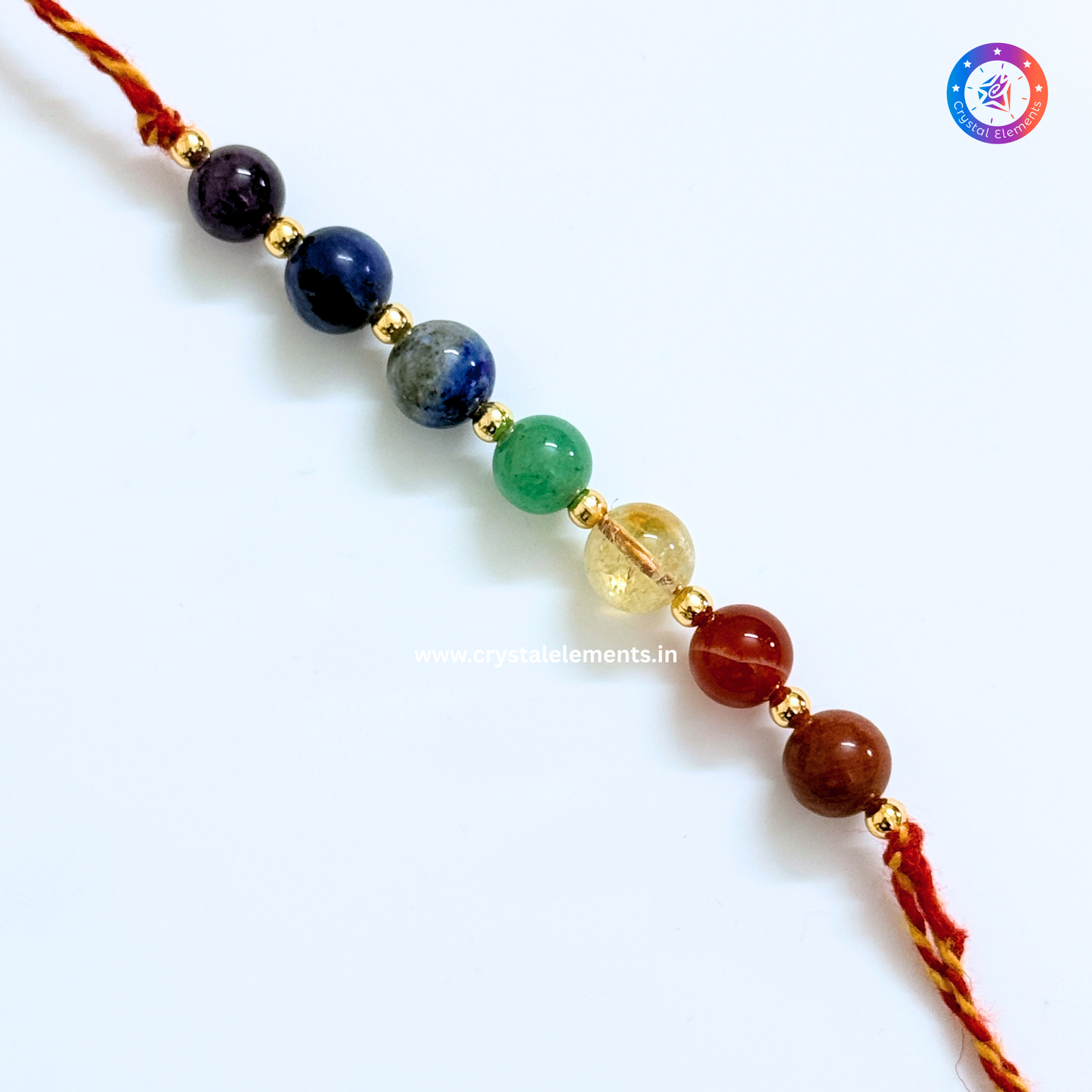 7 Chakra Crystal Rakhi - Balance & Blessings Crystal Rakhi