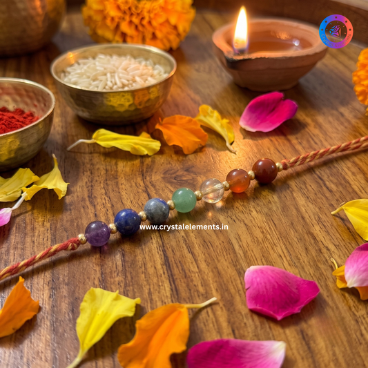 7 Chakra Crystal Rakhi - Balance & Blessings Crystal Rakhi