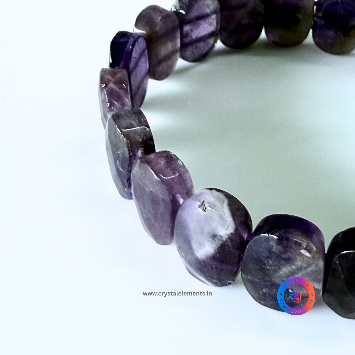 Amethyst Faceted Crystal Bracelet - Clarity & Calm