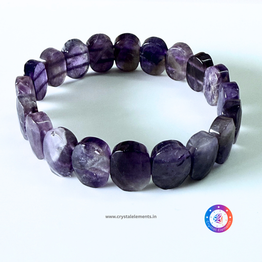 Amethyst Faceted Crystal Bracelet - Clarity & Calm