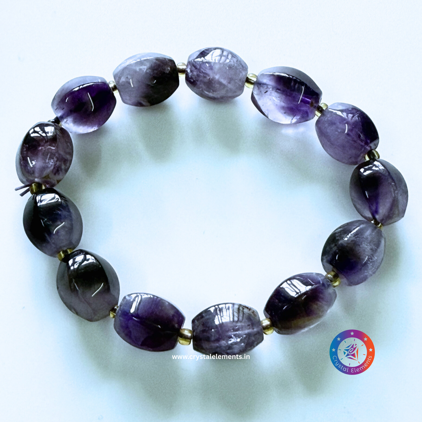 Calm Mind & Spiritual Light Amethyst Crystal Bracelet