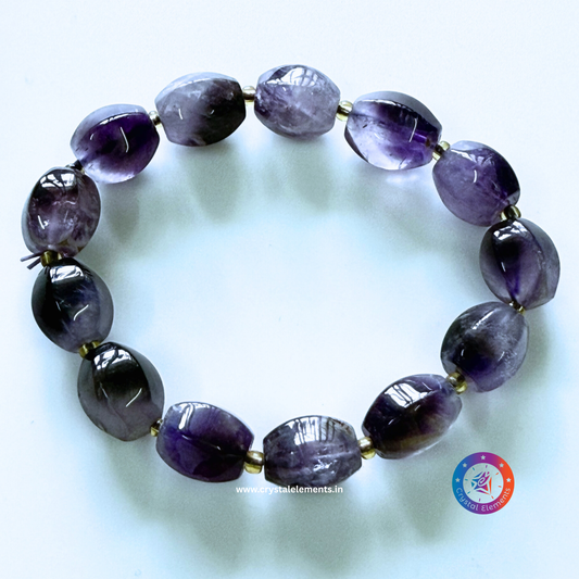 Calm Mind & Spiritual Light Amethyst Crystal Bracelet