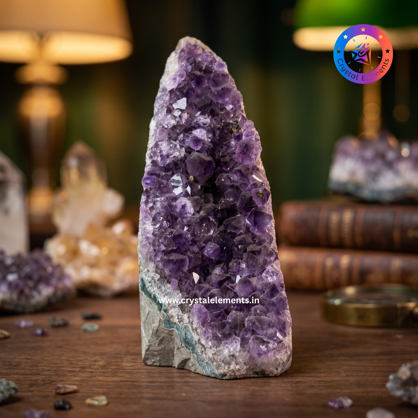 Natural Amethyst Cluster - Peace & Positive Energy Crystal - approx 588gms