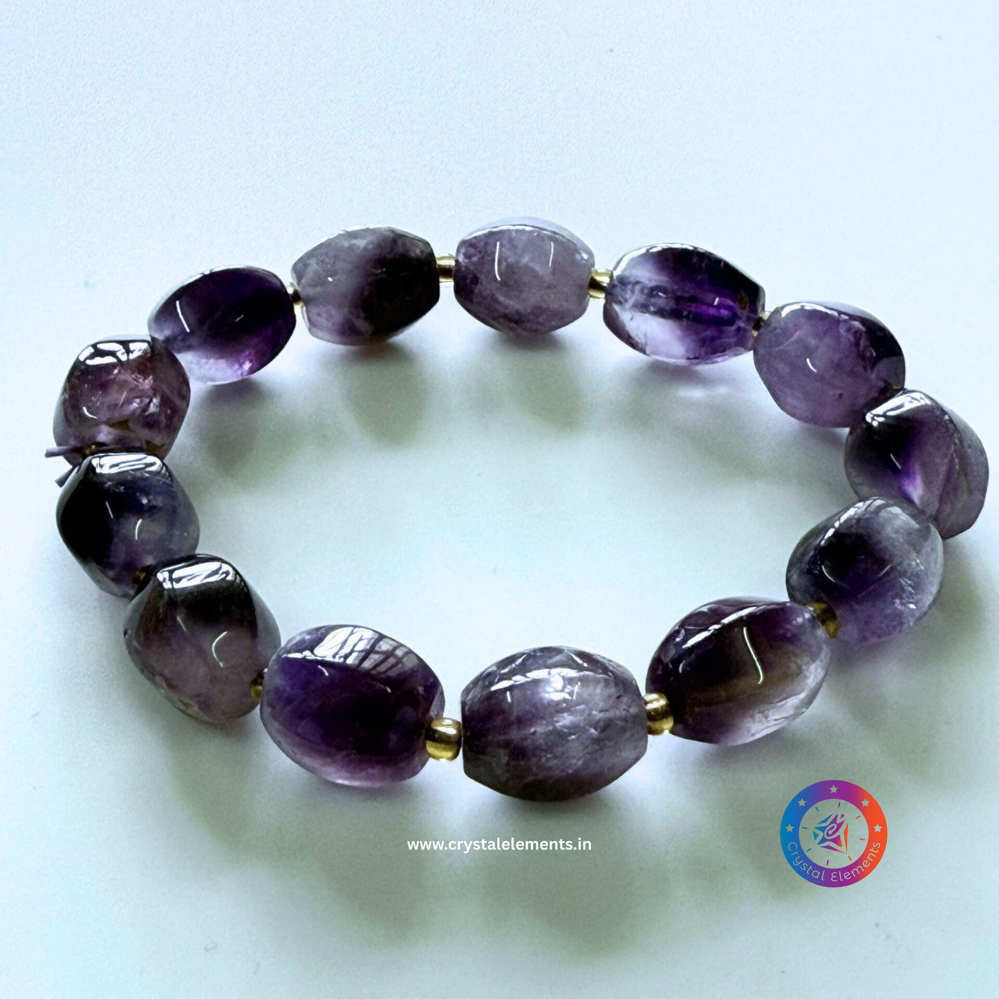 Calm Mind & Spiritual Light Amethyst Crystal Bracelet