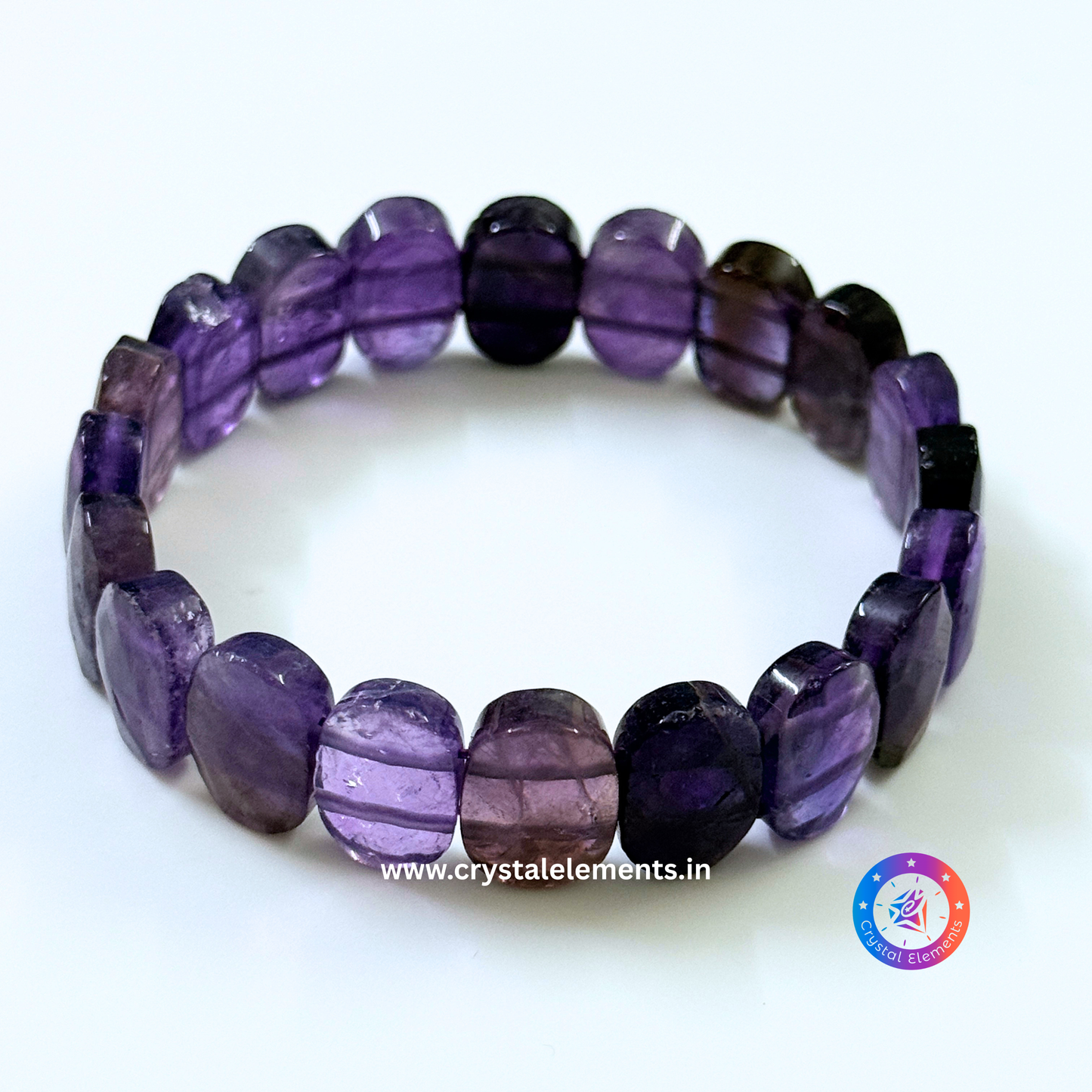 Faceted Amethyst Bracelet - Calm & Clarity Glow Bracelet