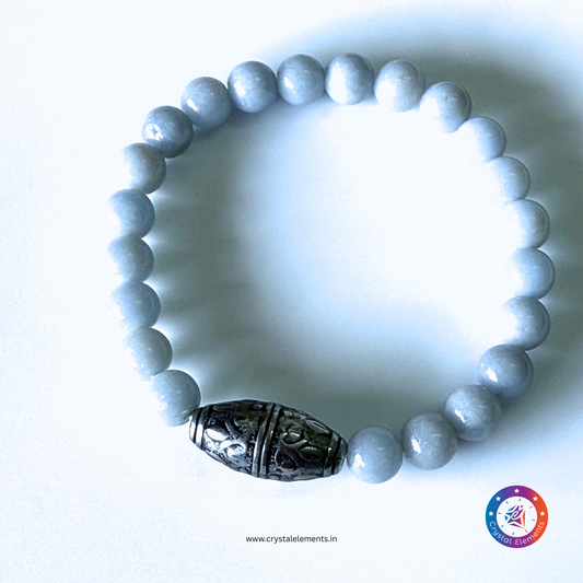 Heavenly Calm & Angelic Connection Angelite Bracelet