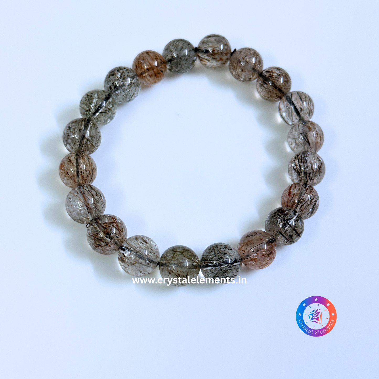 Black Rutilated Quartz Bracelet - Protection & Clarity Energy Bracelet