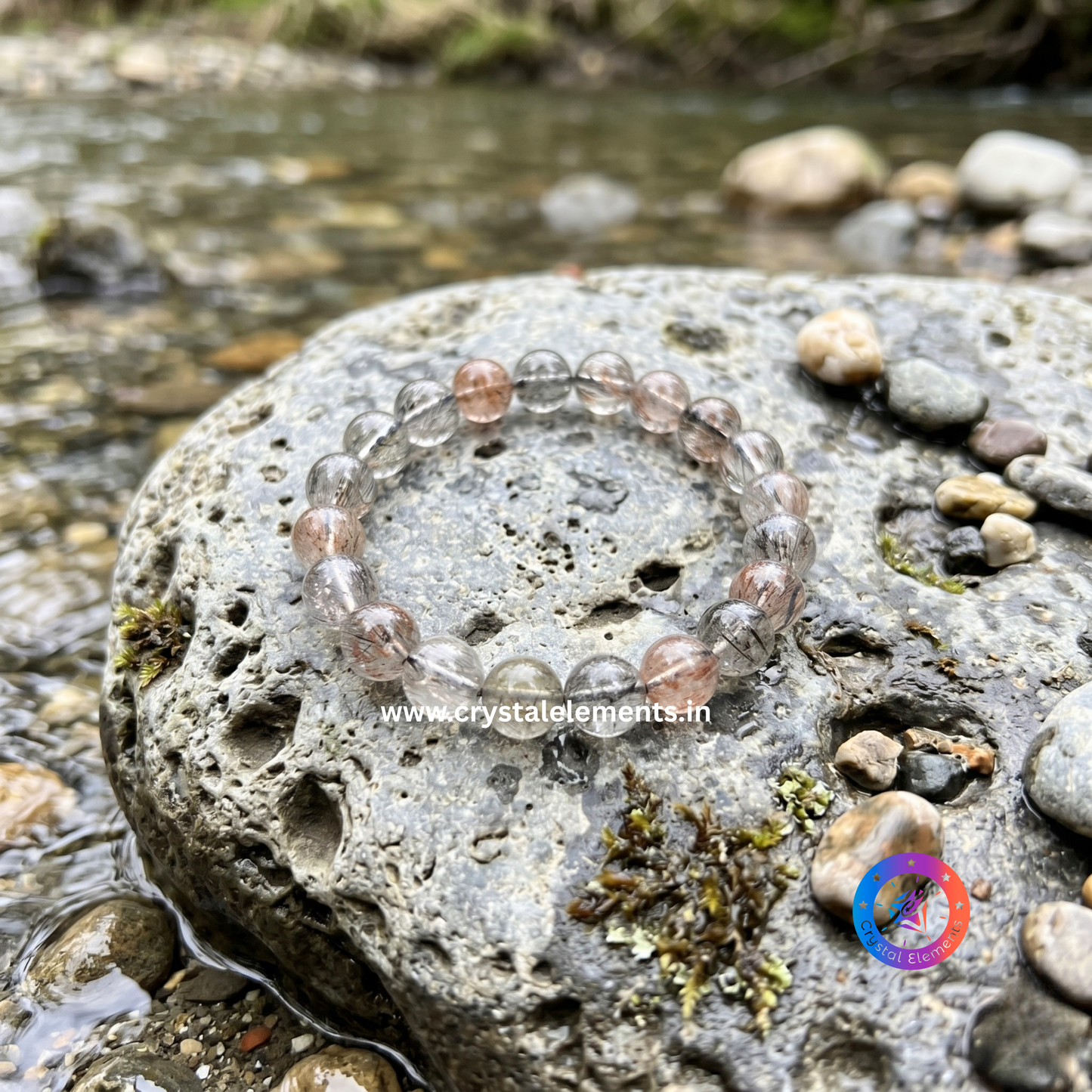 Black Rutilated Quartz Bracelet - Protection & Clarity Energy Bracelet