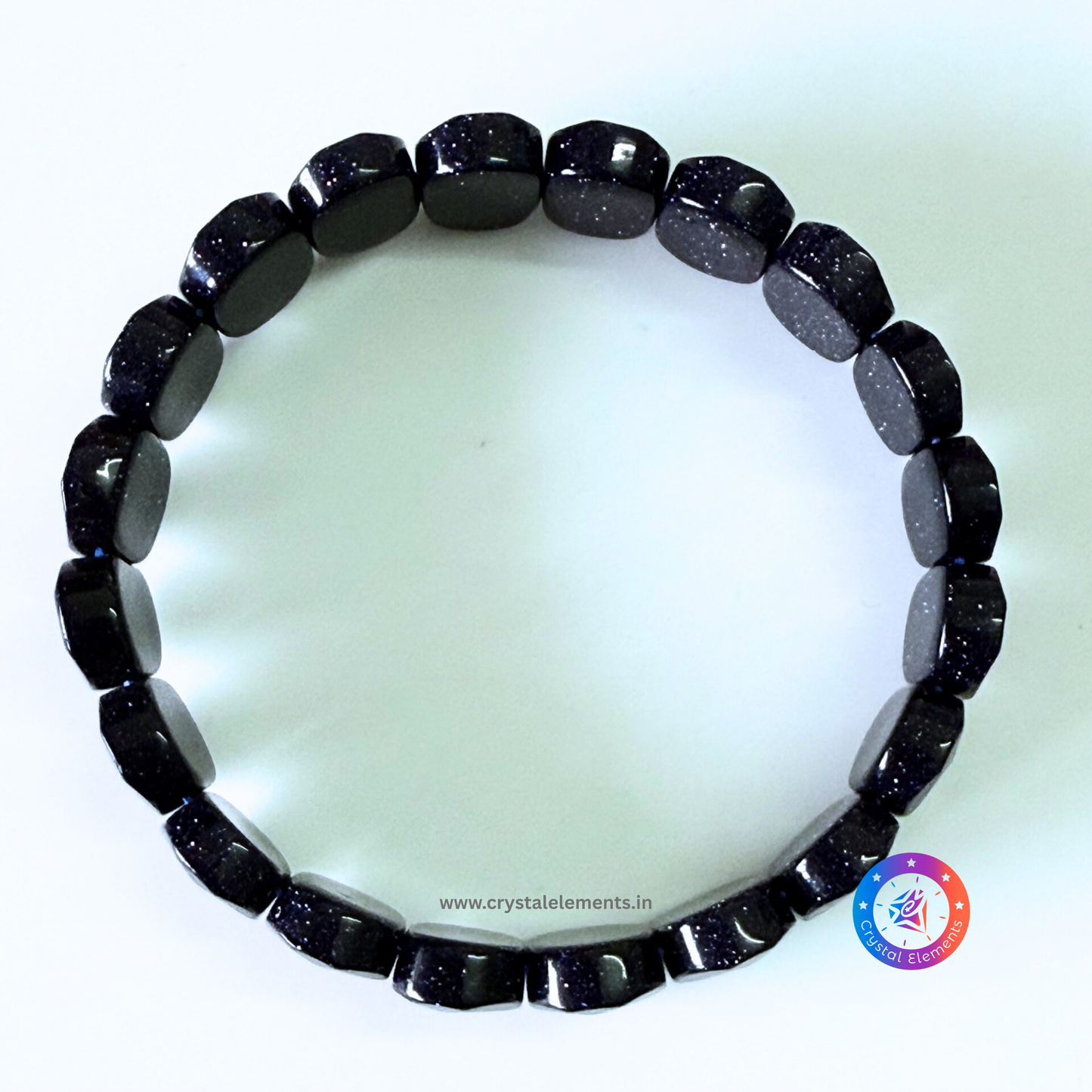 Blue Sandstone Faceted Bracelet - Cosmic Confidence & Ambition