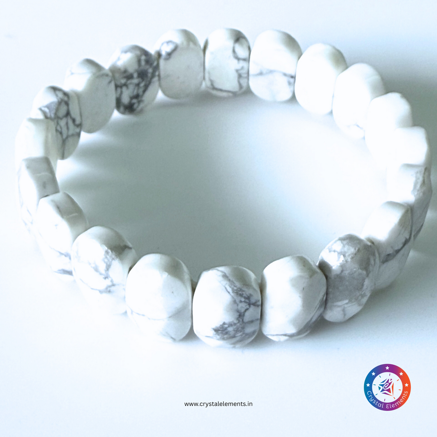 Calm & Clarity Faceted Howlite Bracelet