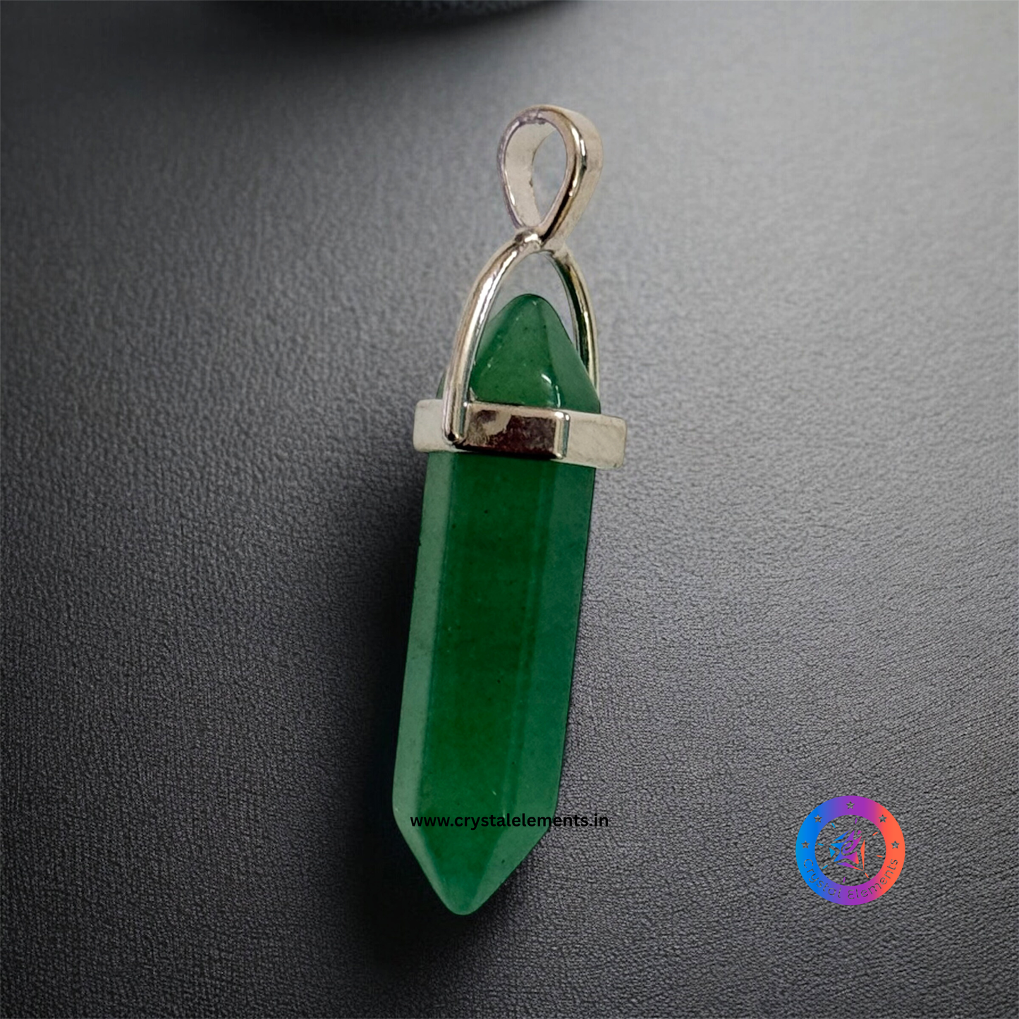Luck & Alignment Green Aventurine Double-Terminated Pendant