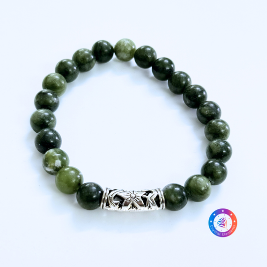 Green Jade Bracelet - Abundant Heart