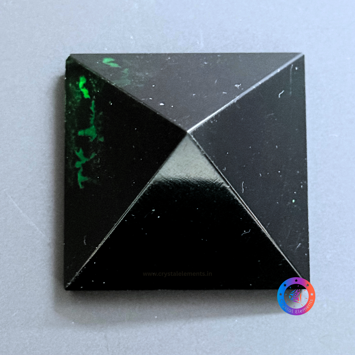 Green Obsidian Pyramid - Healing & Heart Protection Crystal