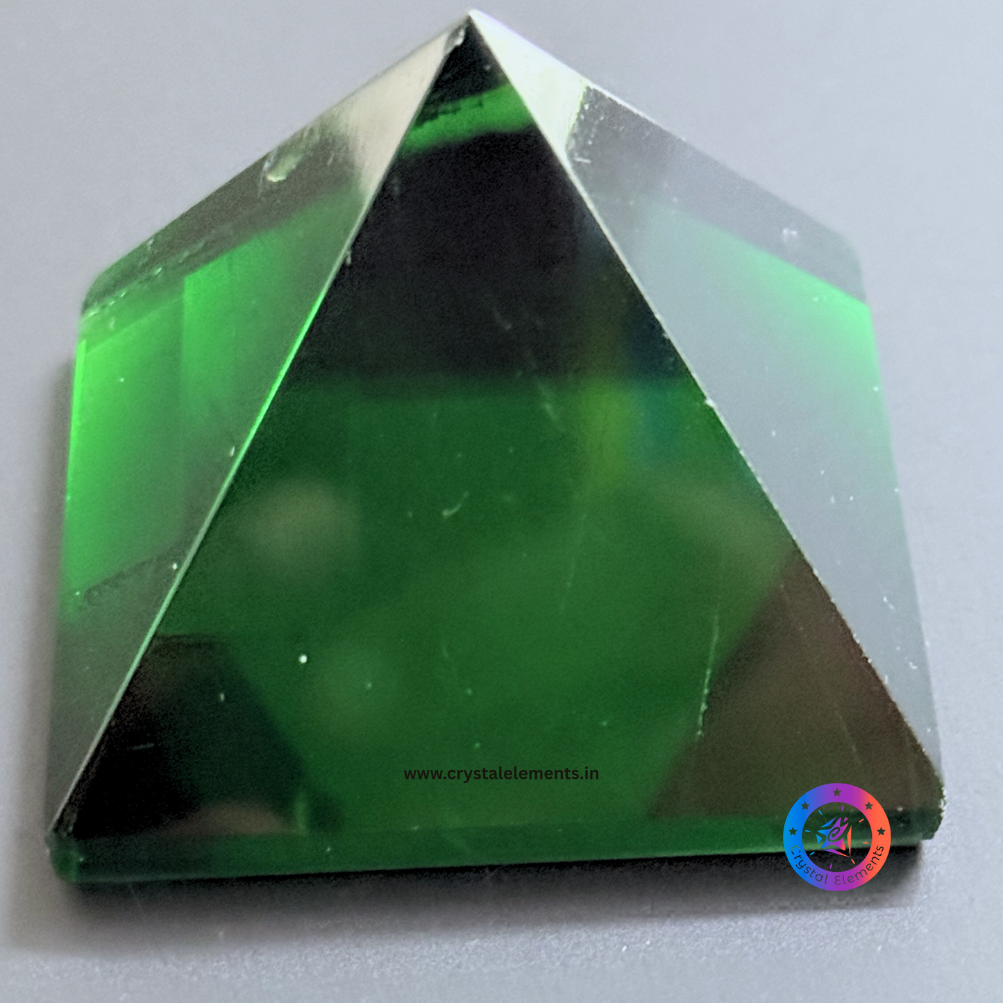 Green Obsidian Pyramid - Healing & Heart Protection Crystal