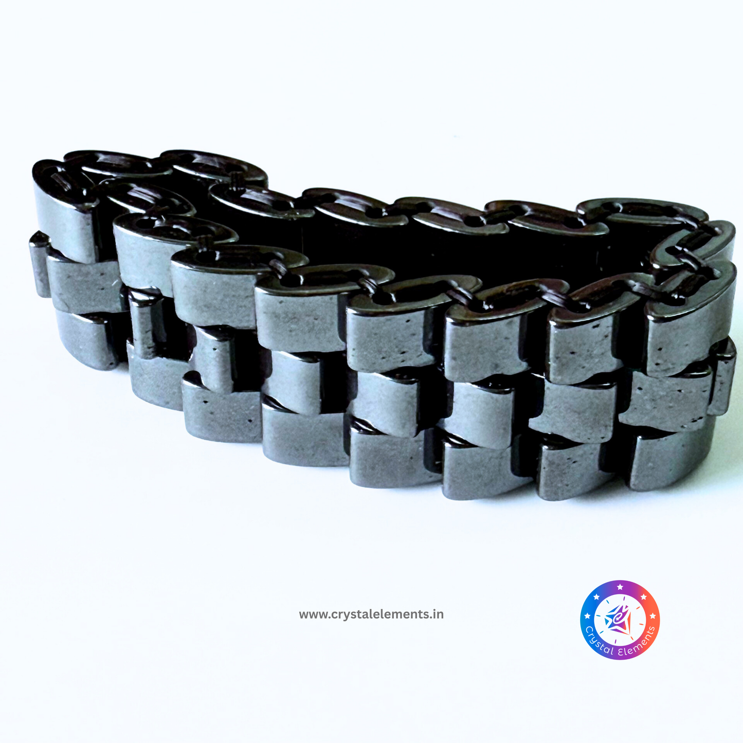 Hematite Crystal Bracelet - Grounding Strength & Energy Shield