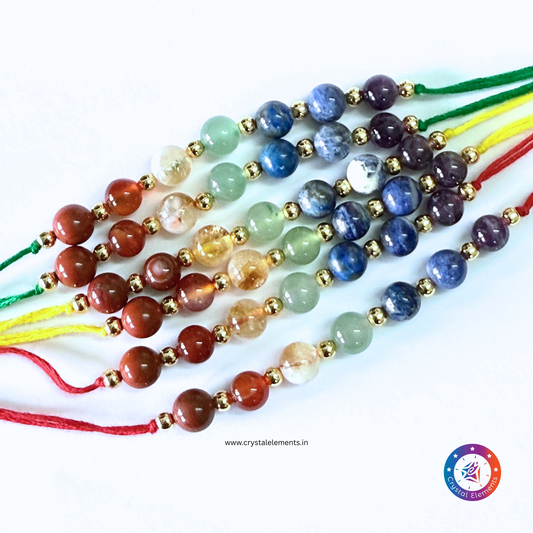 Energy Alignment &amp; Spiritual Harmony 7 Chakra Rakhi