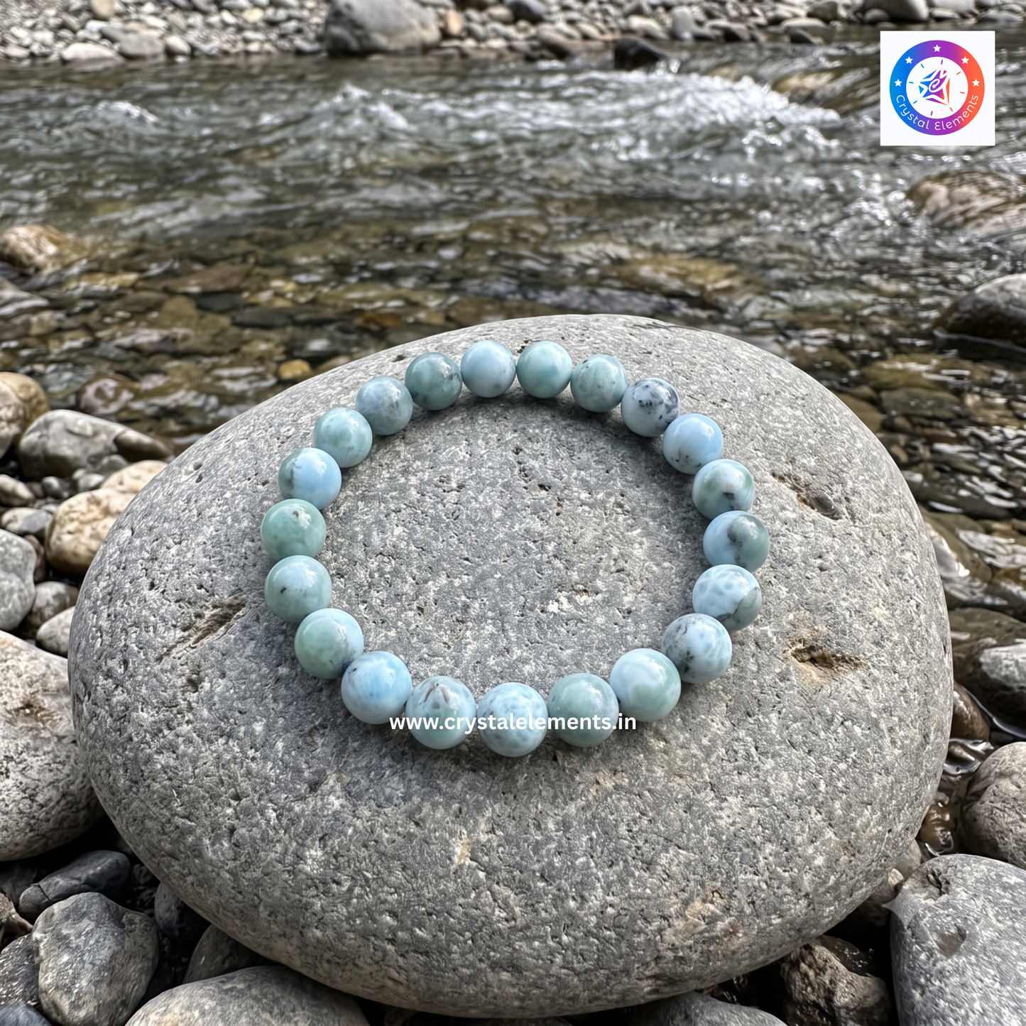Larimar Bracelet - Calm & Communication Healing Bracelet