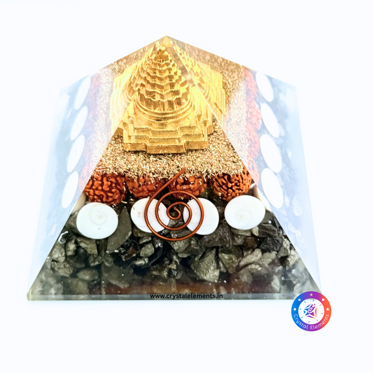 Laxmi Vishnu Abundance & Protection Orgone Pyramid