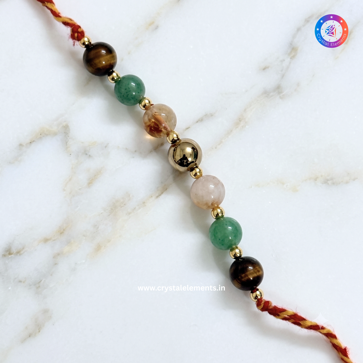 Prosperity Crystal Rakhi - Wealth & Success Protection Rakhi