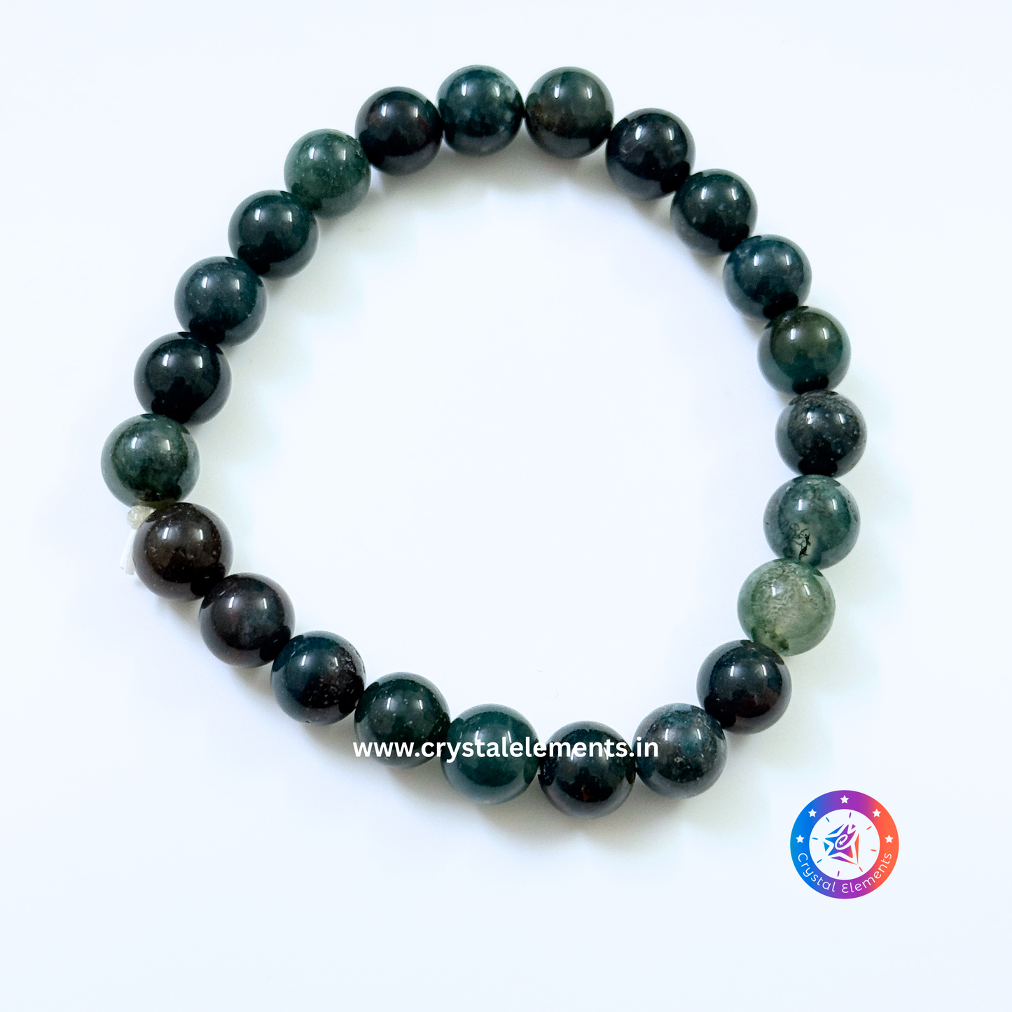 Moss Agate Bracelet - Growth & Calm Energy Bracelet