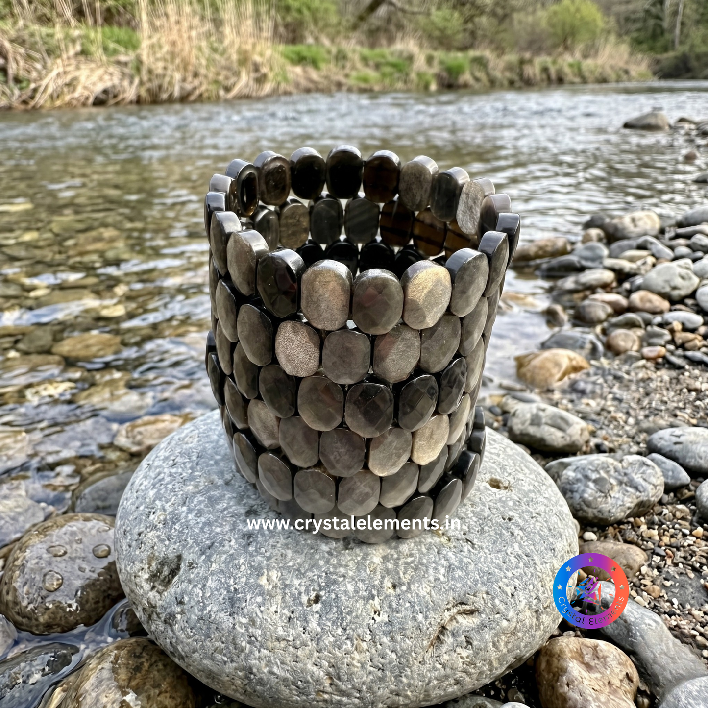 Gold Obsidian Bracelet - Protection & Clarity Energy Bracelet