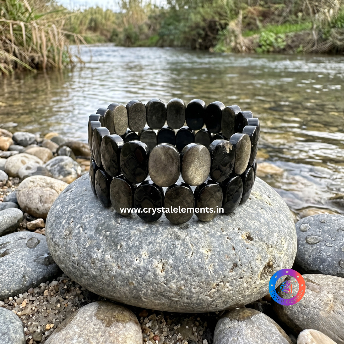 Gold Obsidian Bracelet - Protection & Clarity Energy Bracelet