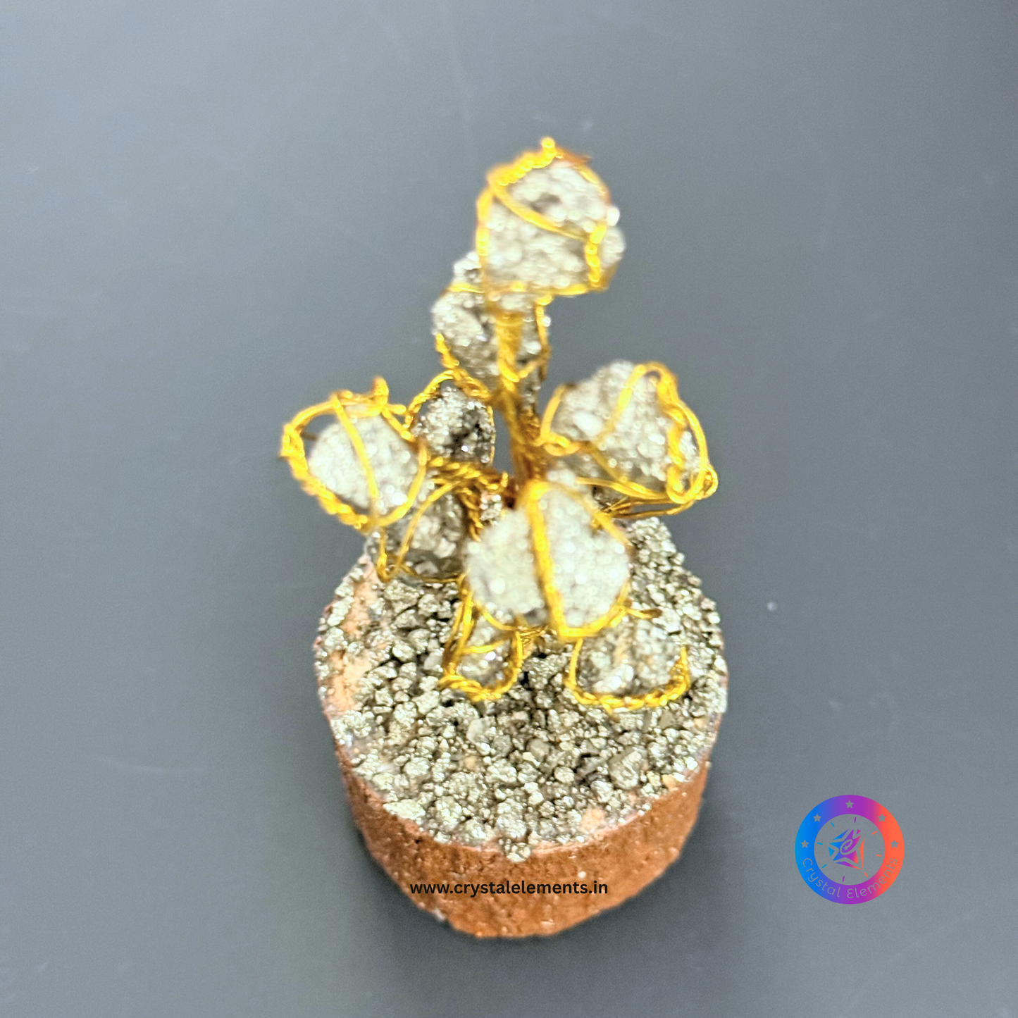Raw Pyrite Mini Tree - Abundance & Confidence Crystal Tree