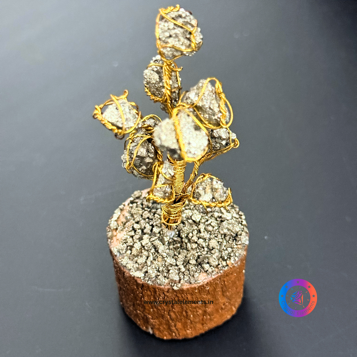 Raw Pyrite Mini Tree - Abundance & Confidence Crystal Tree