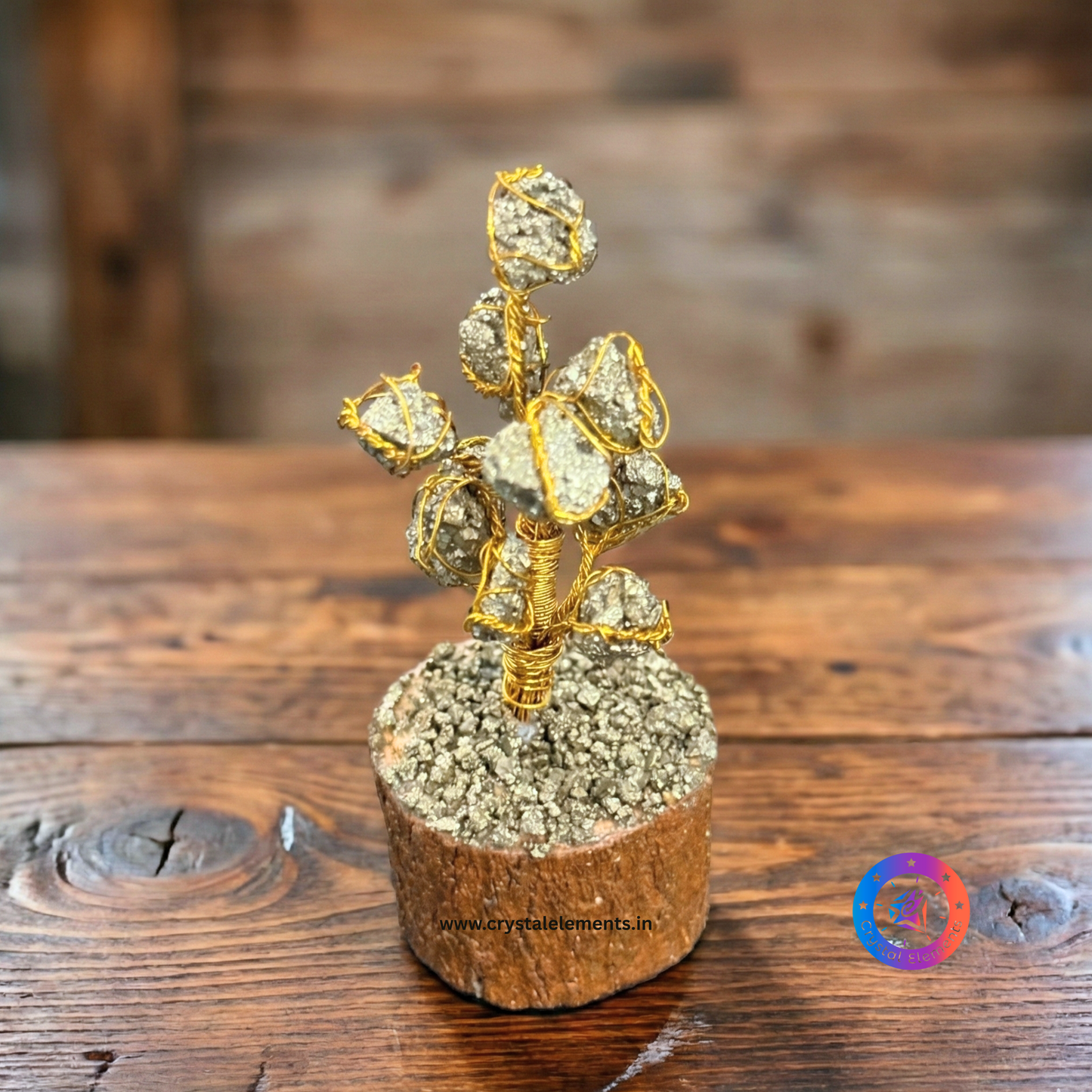 Raw Pyrite Mini Tree - Abundance & Confidence Crystal Tree