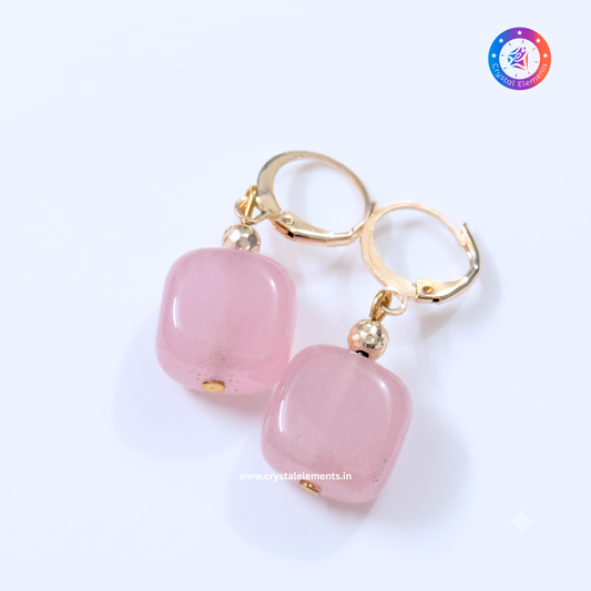 Rose Quartz Earrings - Love & Harmony Crystal Earrings
