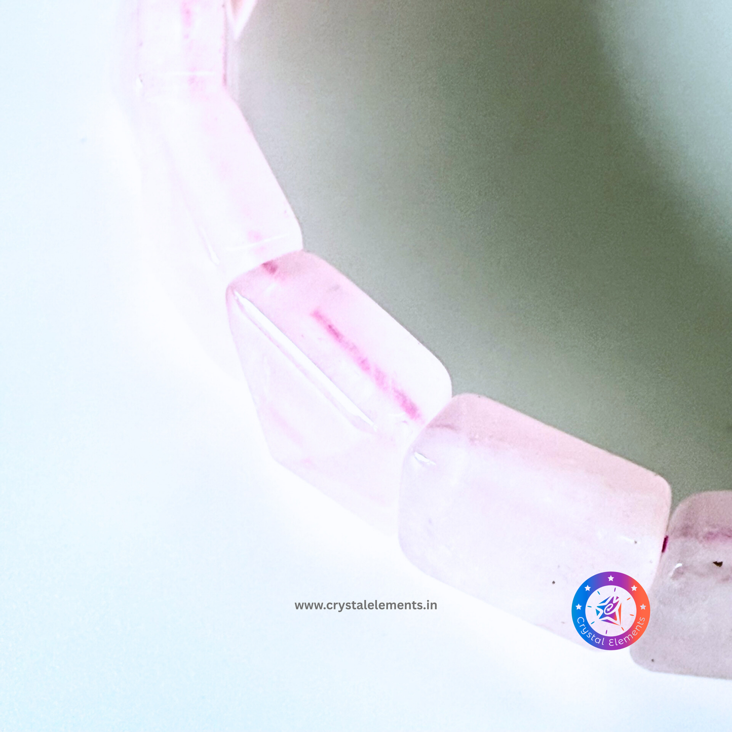 Rose Quartz Pyramid Bracelet - Heart Healing & Self-Love