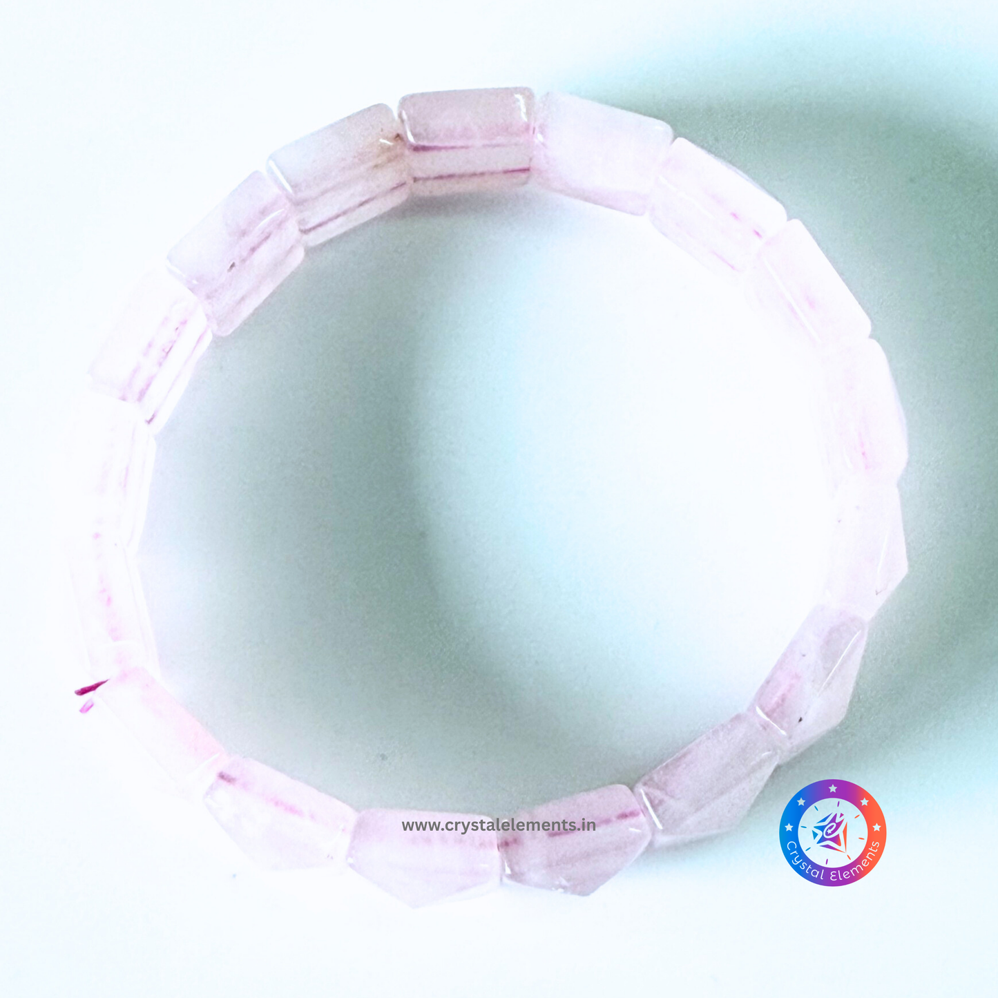 Rose Quartz Pyramid Bracelet - Heart Healing & Self-Love