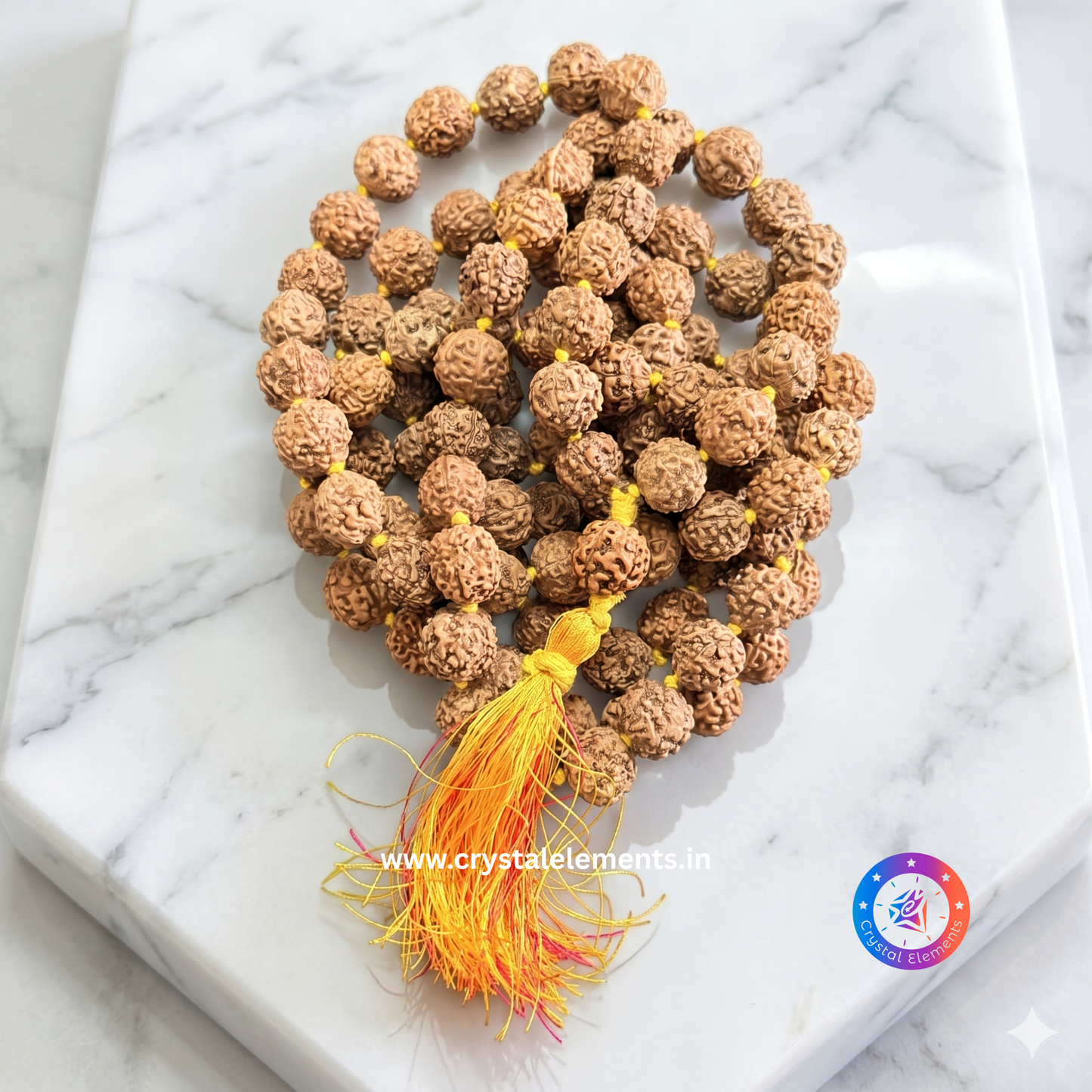 Panchmukhi Rudraksha Japa Mala - Calm & Spiritual Growth Mala
