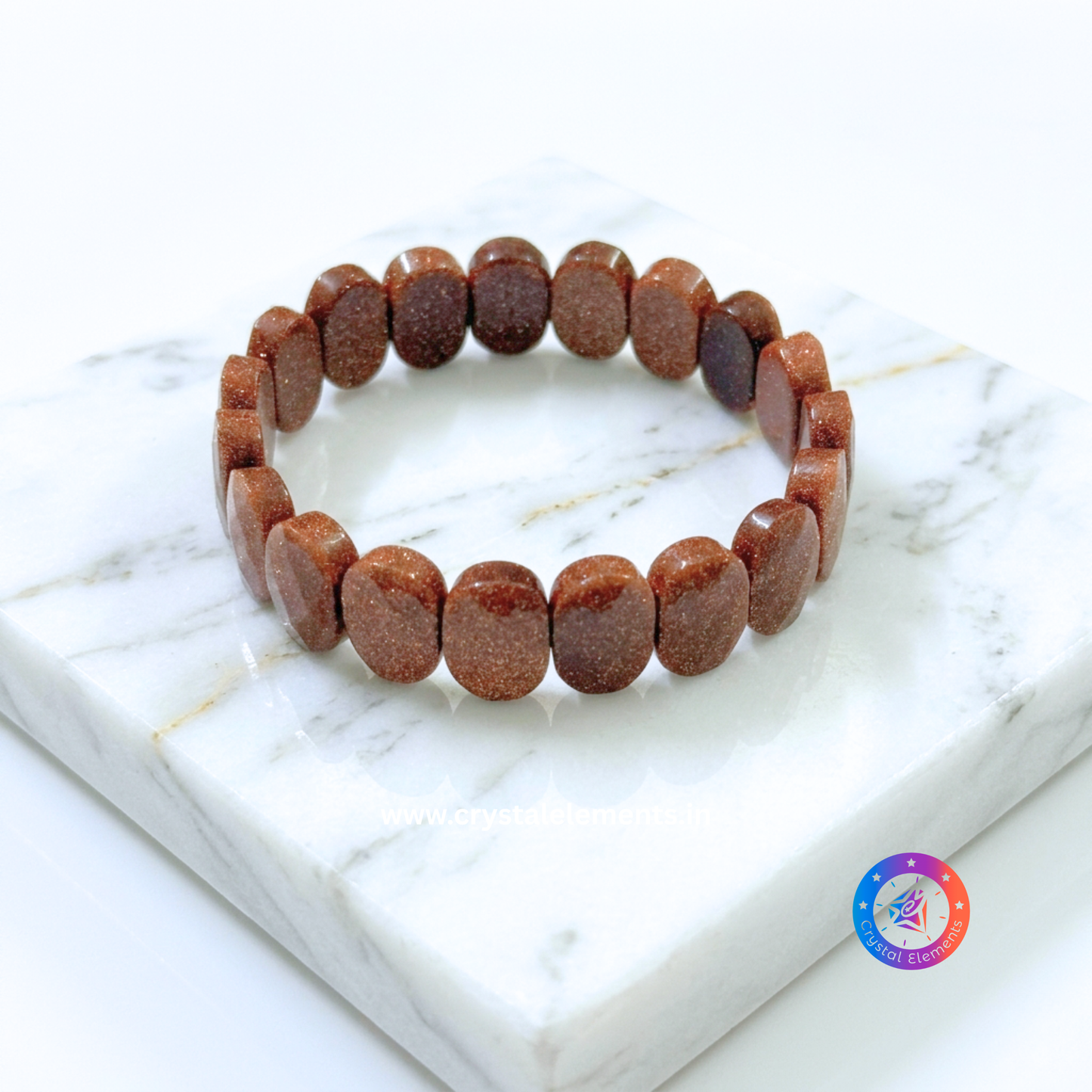 Gold Sandstone Faceted Bracelet - Confidence & Success Glow Bracelet