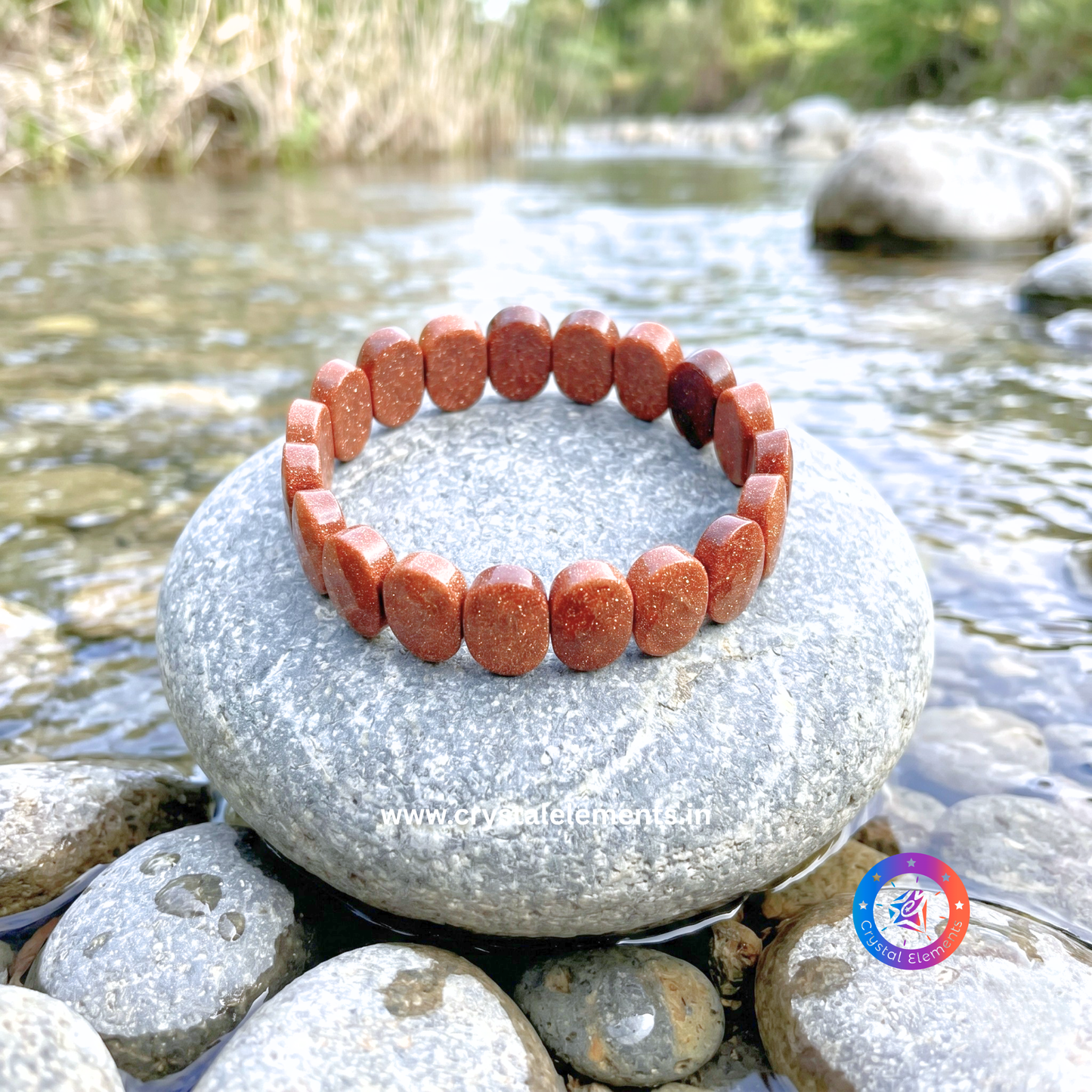 Gold Sandstone Faceted Bracelet - Confidence & Success Glow Bracelet