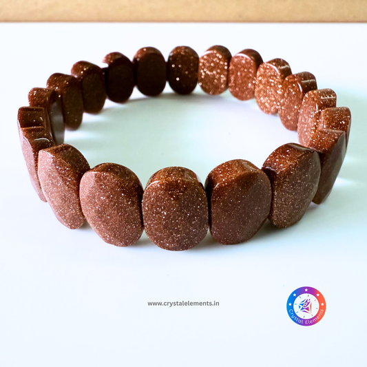 Gold Sandstone Faceted Bracelet - Ambition & Inner Radiance