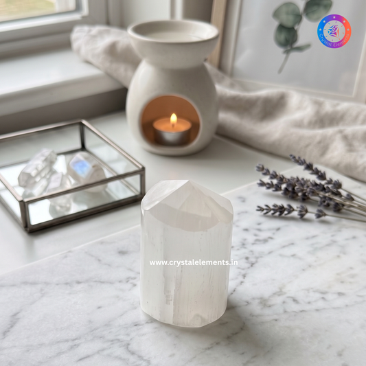 Selenite Tower - Cleanse & Calm Healing Crystal