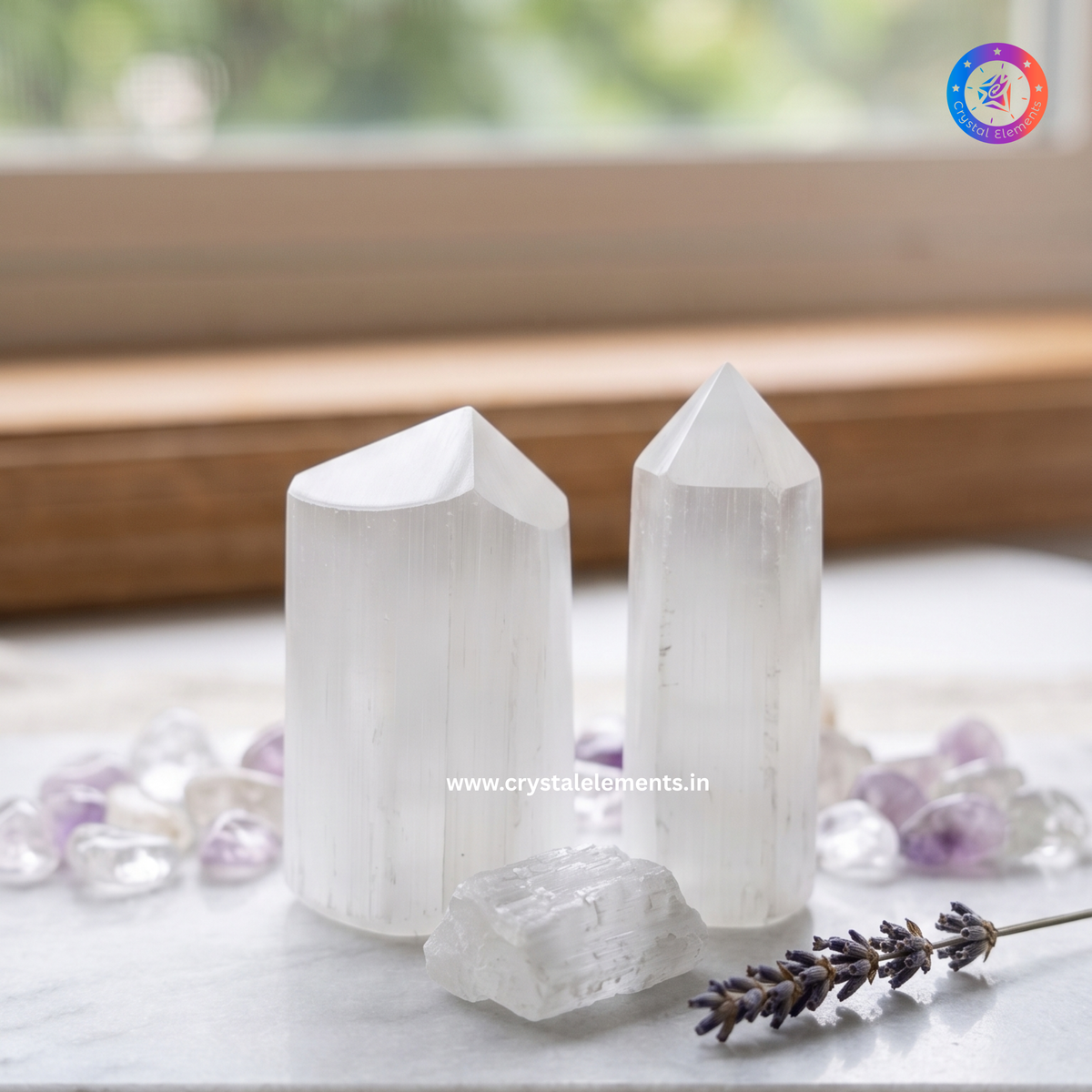 Selenite Tower - Cleanse & Calm Healing Crystal