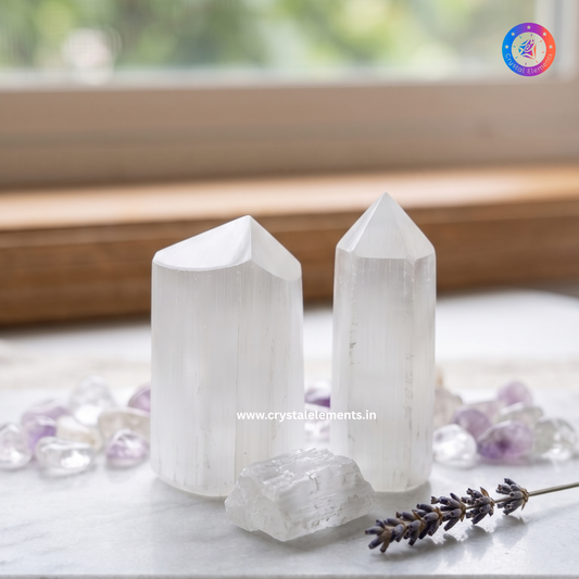 Selenite Tower - Cleanse & Calm Healing Crystal