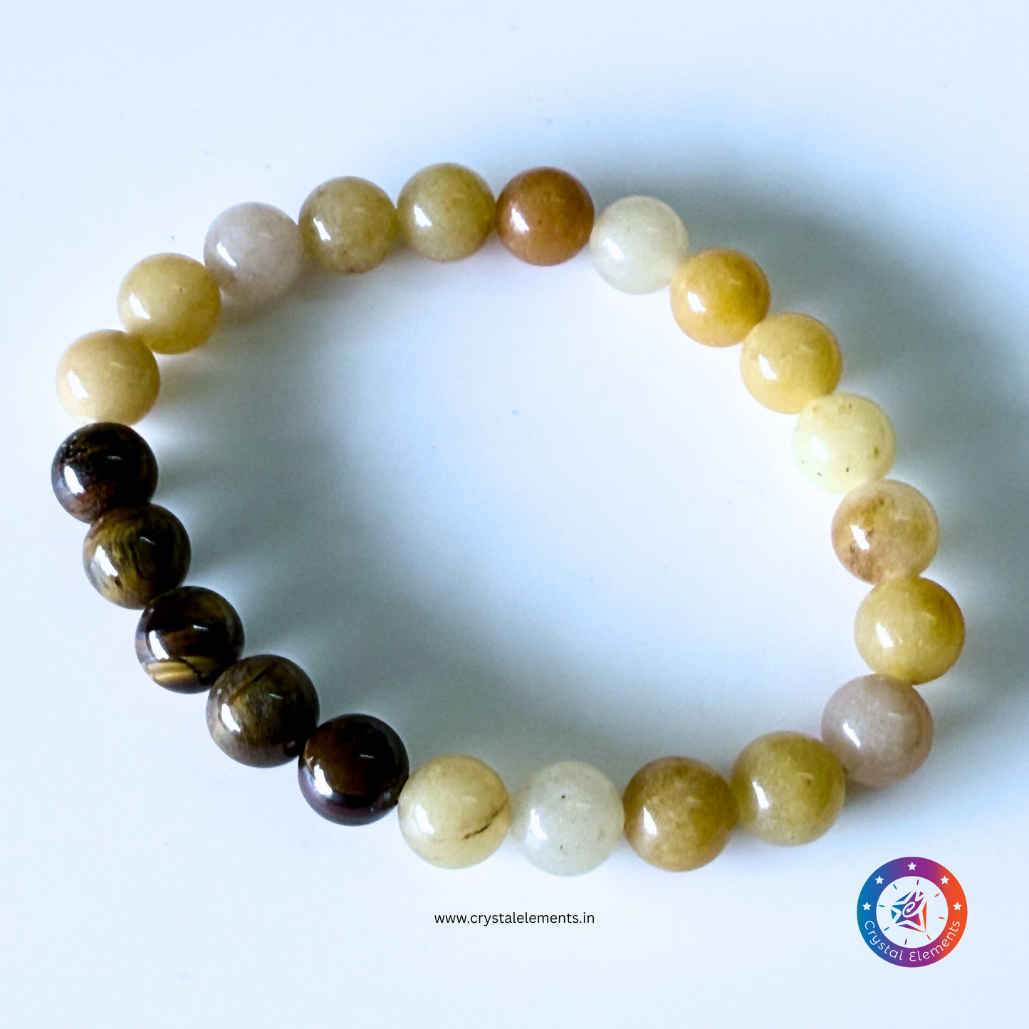 Courage & Confidence Yellow Aventurine & Tiger Eye Bracelet