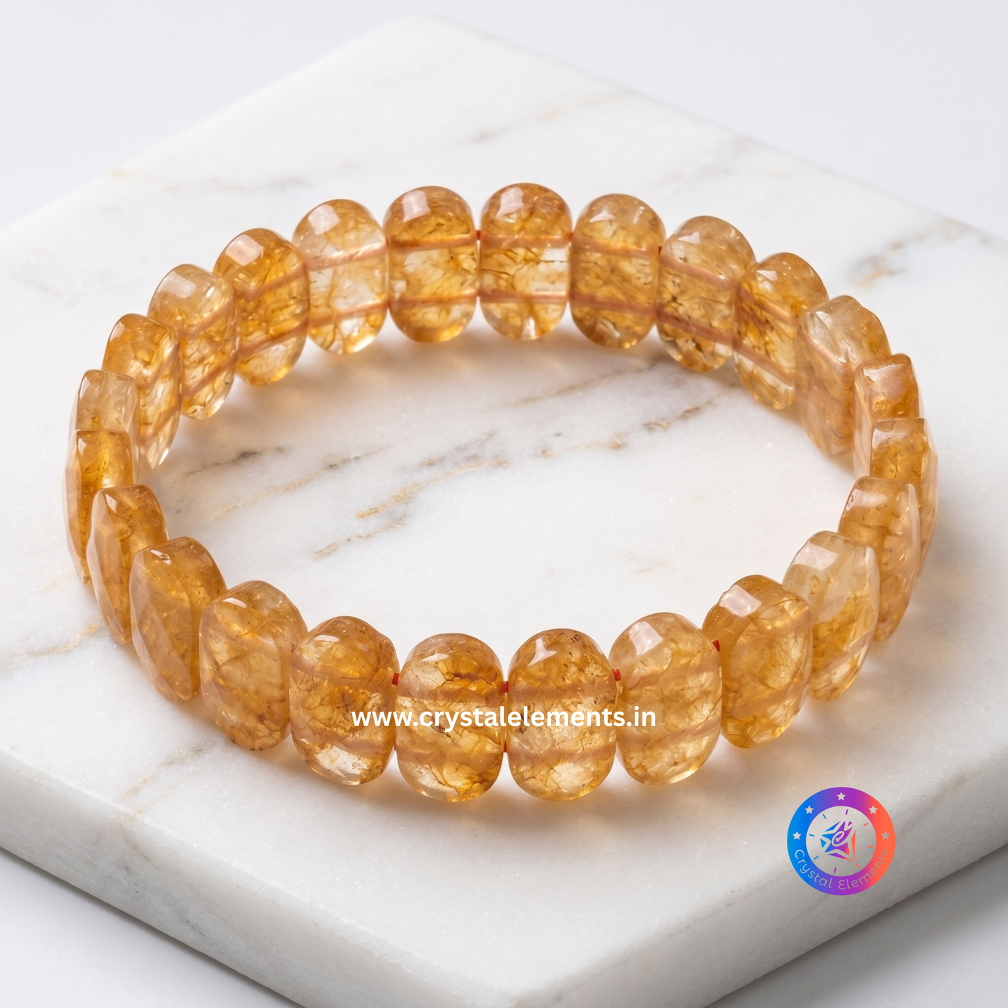Faceted Yellow Quartz Bracelet - Confidence & Clarity Glow Bracelet